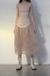 Marc Le Bihan Silk Skirt Six-layer Tulle 25930 Series French Hand-dyed MLB-25930-SKIN Skin Color
